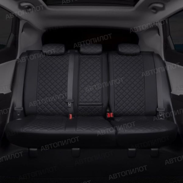 Чехлы Автопилот Экокожа Ромб на Fiat Albea 2002-2012 г.в. Чехлы Автопилот Экокожа Ромб на Fiat Albea 2002-2012 г.в.