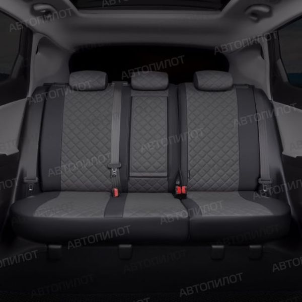 Чехлы Автопилот Экокожа Ромб на Fiat Albea 2002-2012 г.в. Чехлы Автопилот Экокожа Ромб на Fiat Albea 2002-2012 г.в.