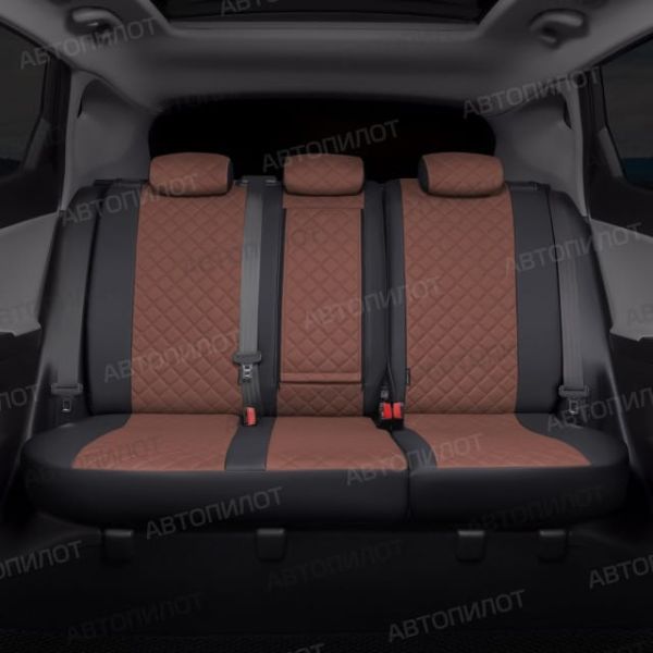 Чехлы Автопилот Экокожа Ромб на Fiat Albea 2002-2012 г.в. Чехлы Автопилот Экокожа Ромб на Fiat Albea 2002-2012 г.в.