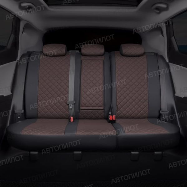 Чехлы Автопилот Экокожа Ромб на Fiat Albea 2002-2012 г.в. Чехлы Автопилот Экокожа Ромб на Fiat Albea 2002-2012 г.в.