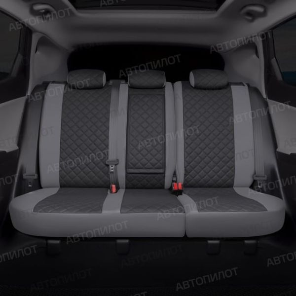 Чехлы Автопилот Экокожа Ромб на Fiat Albea 2002-2012 г.в. Чехлы Автопилот Экокожа Ромб на Fiat Albea 2002-2012 г.в.