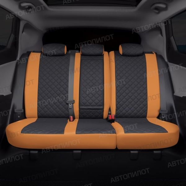 Чехлы Автопилот Экокожа Ромб на Fiat Albea 2002-2012 г.в. Чехлы Автопилот Экокожа Ромб на Fiat Albea 2002-2012 г.в.