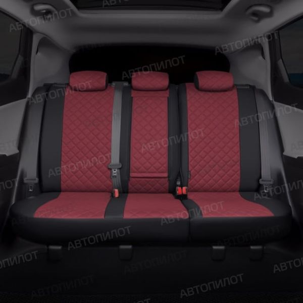 Чехлы Автопилот Экокожа Ромб на Fiat Albea 2002-2012 г.в. Чехлы Автопилот Экокожа Ромб на Fiat Albea 2002-2012 г.в.