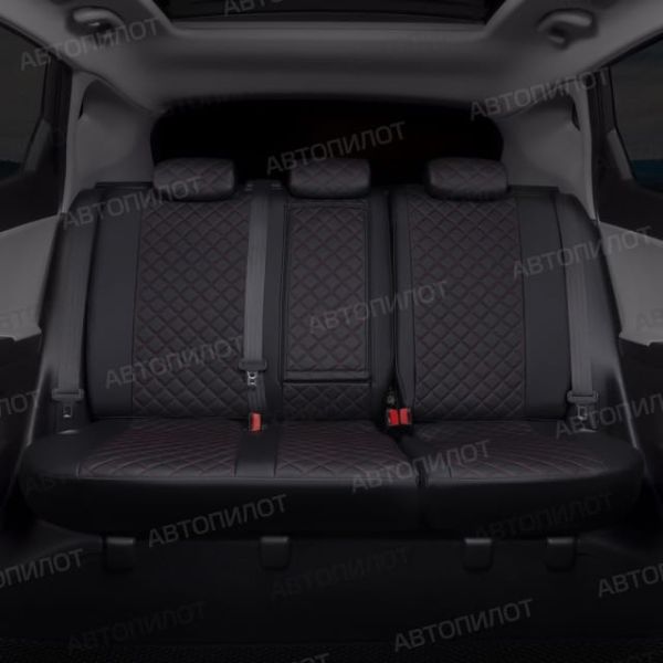 Чехлы Автопилот Экокожа Ромб на Fiat Albea 2002-2012 г.в. Чехлы Автопилот Экокожа Ромб на Fiat Albea 2002-2012 г.в.