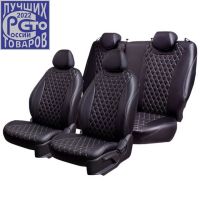 Чехлы Премиум Экокожа Байрон Ромб на ВАЗ 2107 (1982-2012) Чехлы Премиум Экокожа Байрон Ромб на ВАЗ 2107 (1982-2012)